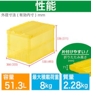 トラスコ TRUSCO オリコン 薄型折りたた...の詳細画像2