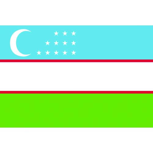東京製旗 卓上旗(16×24cm)ウズベキスタン (1枚) 品番：406144