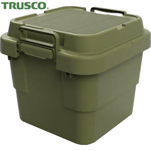 TRUSCO(トラスコ) トランクカーゴ フラット天板仕様 30L ОD色 (1台) ODCF-30