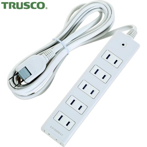 TRUSCO(トラスコ) 電源タップ 2P6個口 5M マグネット付 (1個) TOT2-605