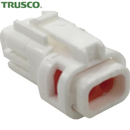 TRUSCO(トラスコ) 防水コネクタ ソケットハウジング (10個入)芯数2 被覆外径φ1.3〜1...