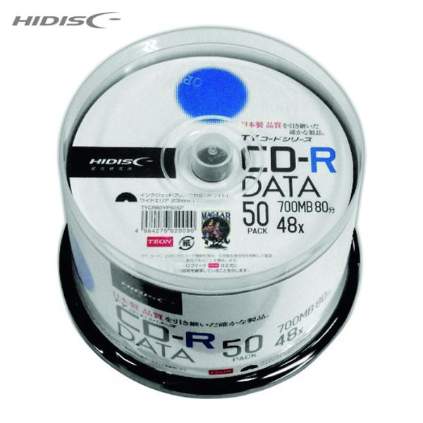磁気研究所 ハイディスク CD-R 50枚スピンドルケース入り (1Pk) 品番：TYCR80YP5...