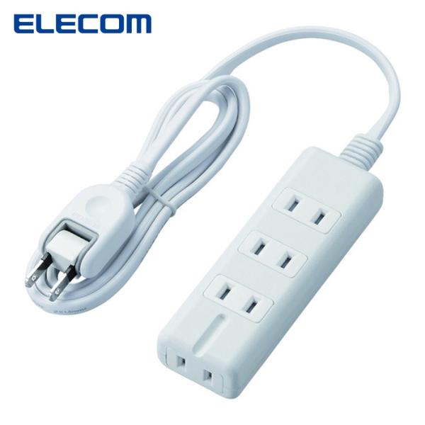 エレコム ELECOM T-KM01-2410WH 磁石タップ 4個口(内3ピン1) 1m ホワイト...