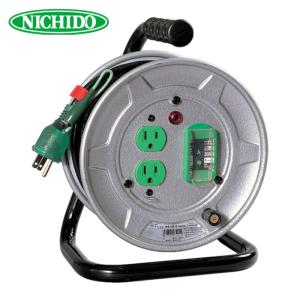 f●■日動工業 NICHIDO 電工ドラム NF-EB34 全長30m 漏電ブレーカー 温度センサー搭載 延長コード コードリール Amazon | 日動工業(Nichido Ind) 電工ドラム NF-EB34 | コードリール