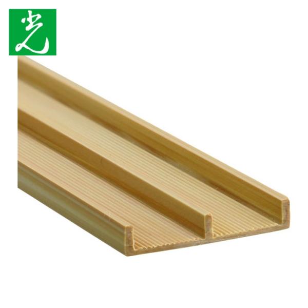 光 HIKARI 簡易内窓用フレーム&amp;レール 下レール木目5×30.5×915mm (1本) PTL...