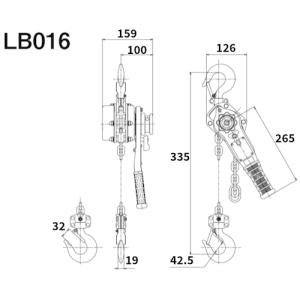 キトー LB016 レバーブロック L5形 定...の詳細画像4