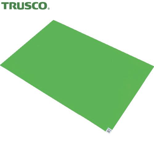 TRUSCO(トラスコ) 粘着クリーンマット 600×900MM グリーン 1シート 30枚 (1シ...