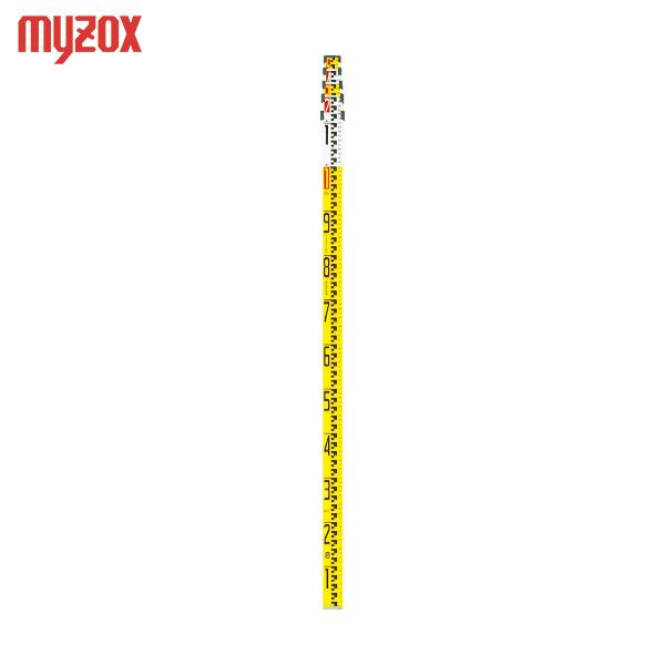 マイゾックス アルミスタッフ サンアルゴーイエロー5m×5段 ISO対応 (1本) 品番：ALG-5...