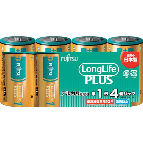 富士通 アルカリ乾電池単1 Long Life Plus 4個パック (1Pk) 品番：LR20LP...