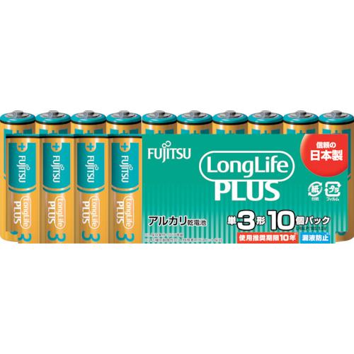 富士通 アルカリ乾電池単3 Long Life Plus 10個パック (1Pk) 品番：LR6LP...