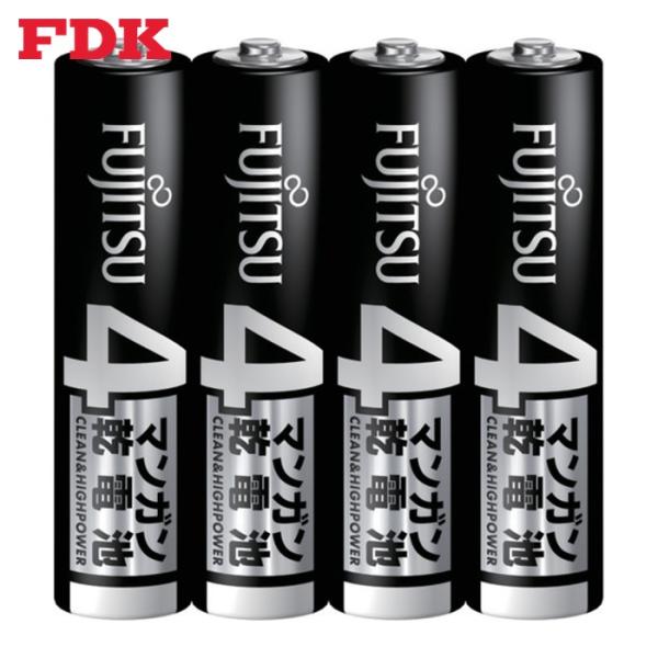 FDK 富士通 マンガン 黒 単4形 (4本入) (1Pk) R03U(4S)