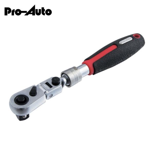 スエカゲツール Pro-Auto STR-F3C 3/8DR.伸縮式フレックスロックラチェットミニタ...