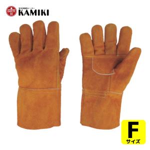 4双組　未使用品　KAMIKI カミキ　防振手袋 カミキ 防振手袋 天然牛床革製 (1双) T-2 : 工具ランドヤフーショップ