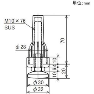 矢崎化工 イレクター Φ28 アジャスターL ...の詳細画像1