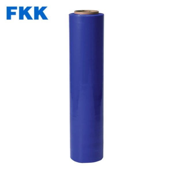 富士工業 FKK オーキッドカラーストレッチフィルム 青 20μ 500mm×300m (6巻) 品...