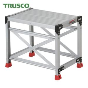 TRUSCO中山 トラスコ TRUSCO アルミ製作業用踏台 4段 高さ1.0m