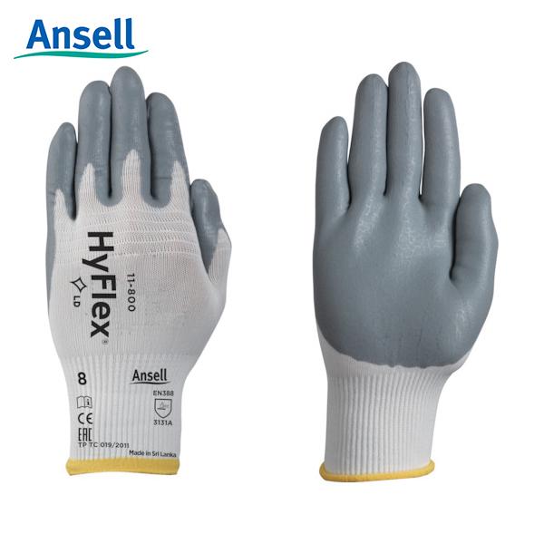 アンセル 組立・作業用手袋 ハイフレックス 11-800 LLサイズ (1双) 品番：11-800-...