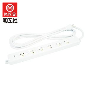 明工 MR7906TJ3 OA用抜止接地タップ6コ口コー (1個)