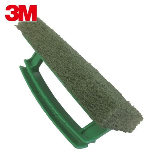 3M スリーエム たわし ハンドブラシ(一体型タイプ) 緑パッド 95×150mm (1個) H/B...