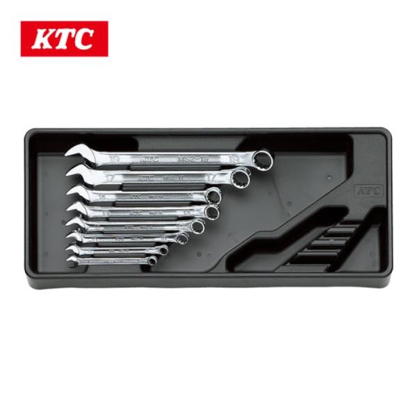 KTC 京都機械工具 TMS208 コンビネーションレンチセット(8本組) 12角 樹脂成形トレイ付...