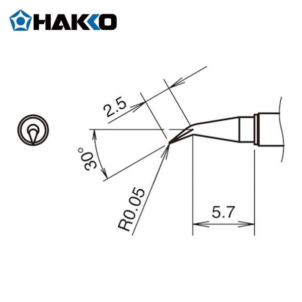 白光 HAKKO T38-02JS こて先JS型 400℃ (1個)