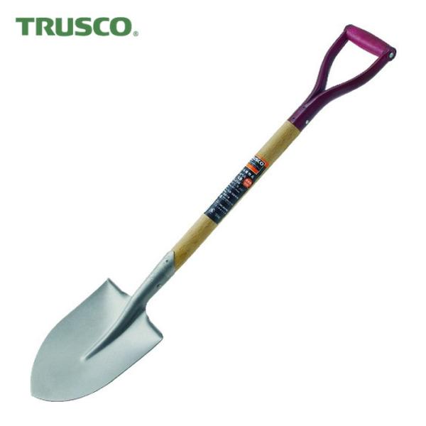 トラスコ TRUSCO 木柄ミニショベル 丸形 全長815mm (1本) MS-815R