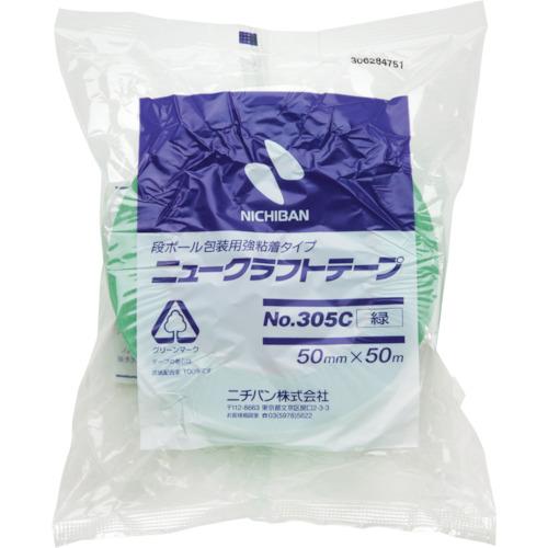 ニチバン ニュークラフトテープNo.305C緑-50mmX50m (1巻) 品番：305C3-50