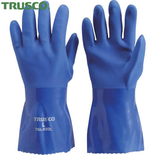 TRUSCO(トラスコ) 耐油ビニール手袋 ロングタイプ LLサイズ (1双) TGL-233LL