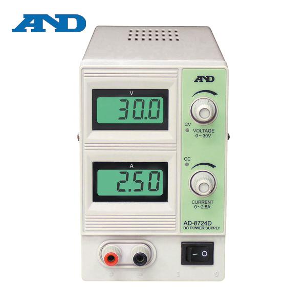 A&amp;D 直流安定化電源 30V 2.5A (1台) 品番：AD8724D