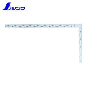 シンワ測定 曲尺 さしがね 差し金 厚手広巾シルバー50cm8段目盛 (1本) 11481