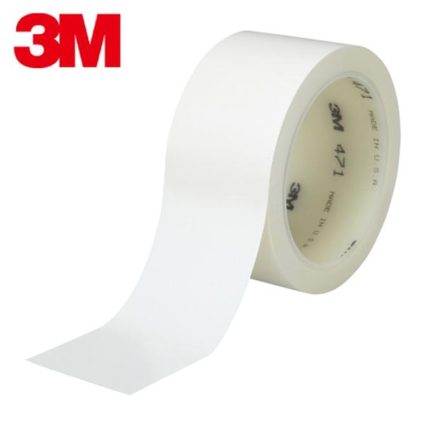 3M スリーエム 高機能ラインテープ 471 白 50mm x 18.2m 個装 (1巻) 471 ...