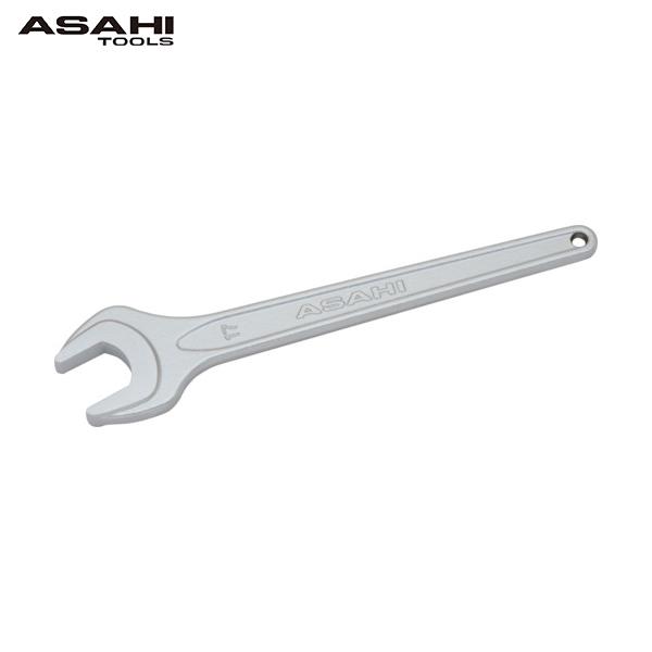 ASH 丸形片口スパナ強力タイプJISH(クロムメッキ)17mm(1丁) 品番：SSP0017