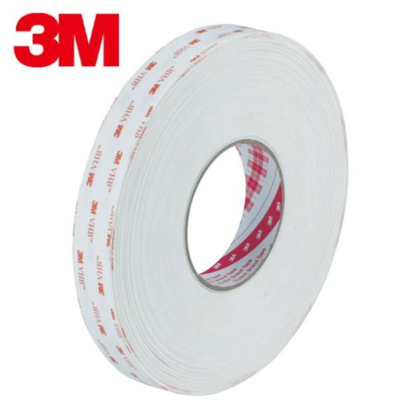 3M スリーエム VHB構造用接合テープ Y-4930 19mmX10m 白 (1巻) Y4930 ...