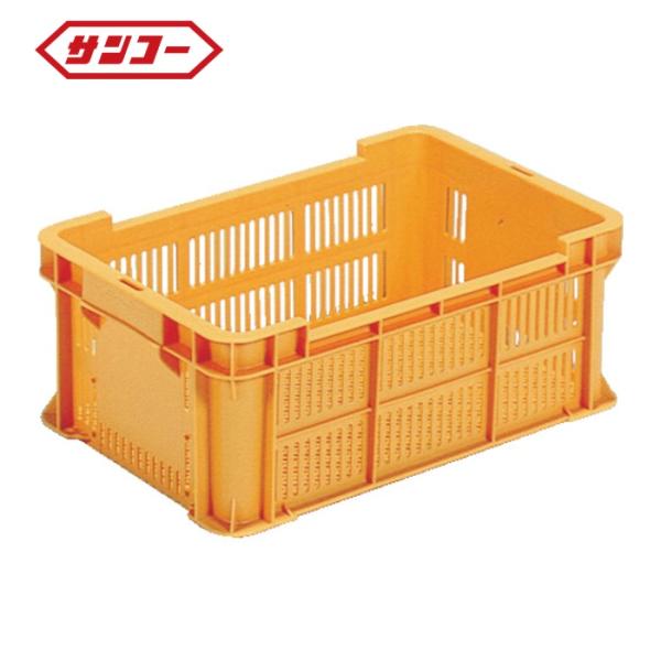 サンコー 三甲 スタッキングコンテナー 102101 サンテナーB#21オレンジ (1個) SK-B...