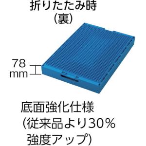 トラスコ TRUSCO 折りたたみコンテナ75...の詳細画像2
