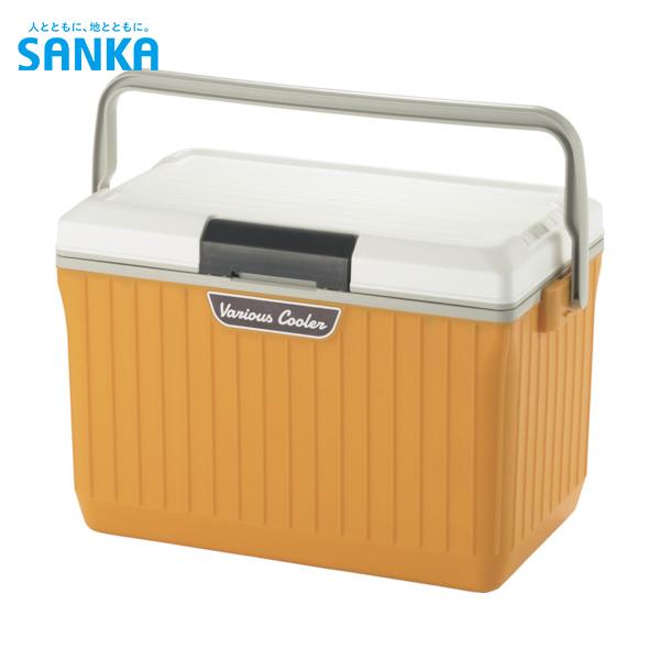 SANKA ベリアスクーラー 17L ホワイト/イエロー (1個) 品番：VAC-17WH/YE