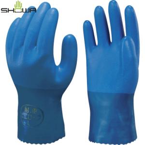 ショーワ 塩化ビニール手袋 まとめ買い 簡易包装耐油ビニロ-ブ1Pk(袋)＝10双入 ブルー LLサイズ (1Pk) 品番：NO650-LL10P｜kouguland