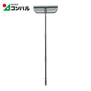金属製長柄レーキ レーキ パイプ 長柄 スチール アメリカンレーキ14本爪 全長約171cm