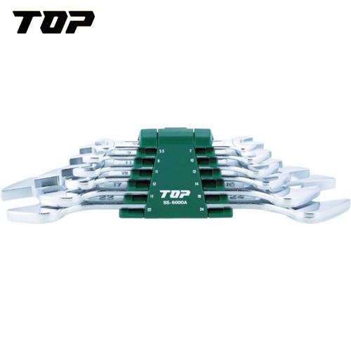 TOP(トップ工業) 6丁組スパナ(ISO) Aセット (1S) 品番：SS-6000A