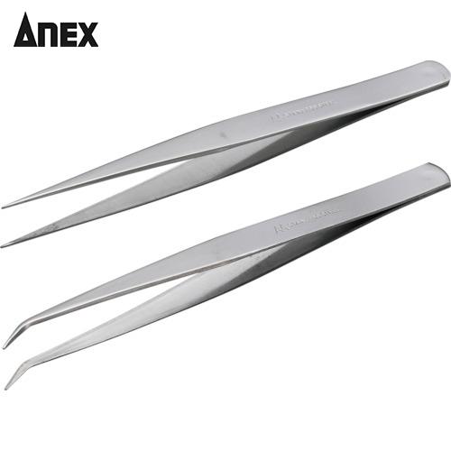 アネックス(Anex) ピンセット AA150mm 2本組(直・先曲)(1袋) 品番：ATW-S4