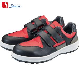 安全靴 シモン Simon 8518赤/黒 1705960 マジックテープ JIS規格 :w 