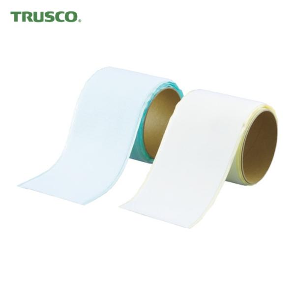 トラスコ TRUSCO マジックテープ[[R下]]弱粘着幅100mm長さ1m白(1巻=1セット) (...