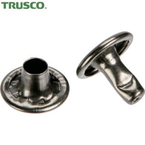 TRUSCO(トラスコ) 大カシメ スチール 黒ニッケルメッキ 9mm 足長8.5mm 30組入(ブリスターパック入)(1Pk) 品番：P-THP-CBN8.5｜kouguland