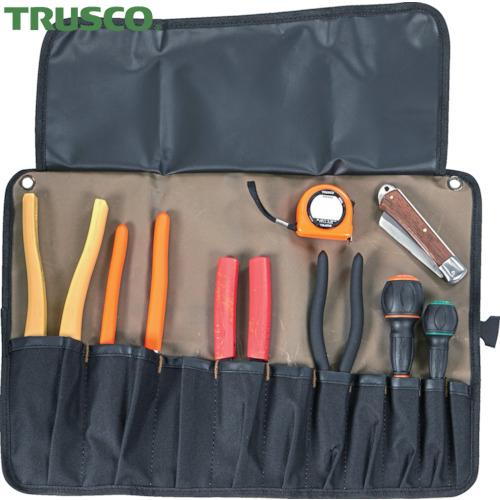 TRUSCO(トラスコ) 電気工事士技能試験工具 9点入 ツールロールセット (1S) 品番：DKS...