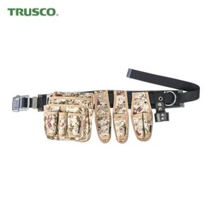 三共コーポレーション ブラック迷彩 2段腰袋+サポーター+ワンタッチ