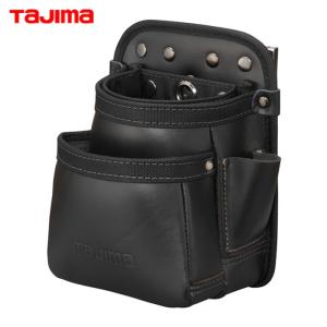 Tajima（タジマ） SFKBK-2S2H セフツイン腰袋 本革 2段小 (1個) : 工具