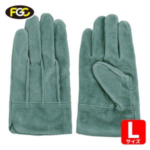 富士グローブ 作業手袋 革手袋 牛床革手袋 オイル66 L (1双) 品番：5311 作業手袋 牛床手袋 袖なし