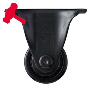 ハンマーキャスター 550R-NRB38 低床中荷重用固定式ナイロン車輪(ローラーベアリング)38mm (1個)