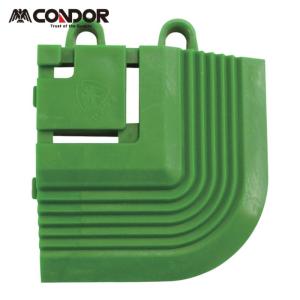 山崎産業 コンドル エバック 屋外用マット ライナーハードマット コーナー (1枚) F-120-FC-G (GN)