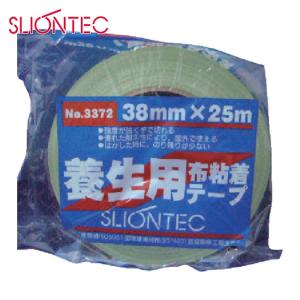 スリオン SLIONTEC No.3372 養生用布粘着テープ25mm幅 スカイブルー (1